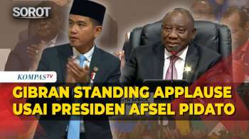 Momen Gibran Standing Applause Usai Pidato Penutup Dari Presiden Afrika Selatan