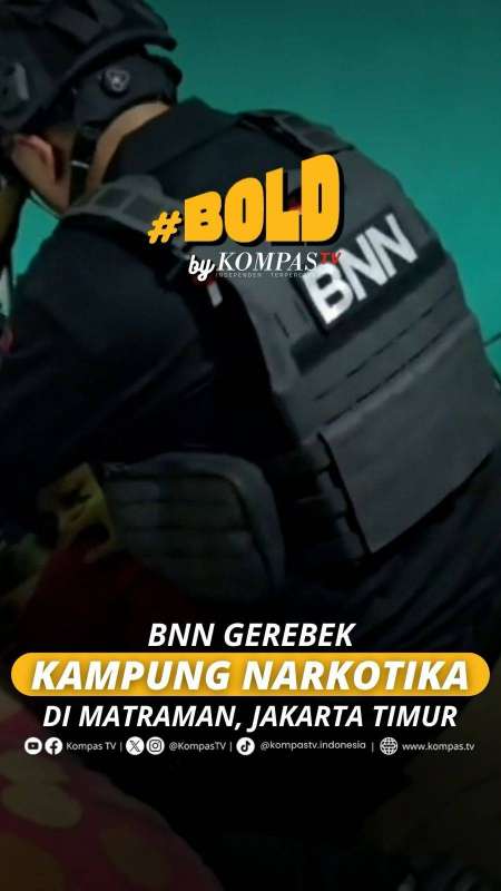 BNN GEREBEK KAMPUNG NARKOTIKA DI MATRAMAN, JAKARTA TIMUR
