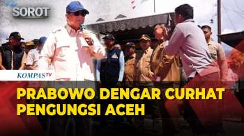 Saat Prabowo Dengar Curhat Pengungsi Aceh Minta Dibuatkan Bendungan