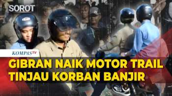 Gibran Naik Motor Trail Tinjau Kondisi Korban Banjir Di Agam Sumbar
