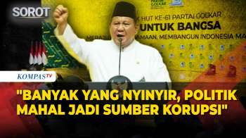 [FULL] Pidato Prabowo Singgung Pihak Nyinyir dan Politik Berbiaya Mahal di HUT ke-61 Golkar