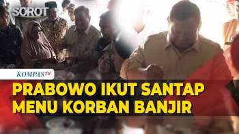 Prabowo Ikut Santap Menu Korban Banjir Di Posko Bireuen Aceh: Ada Sendok? Saya Mau Coba