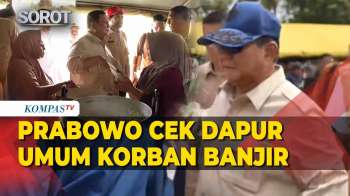 Prabowo Cek Dapur Umum Korban Banjir Di Bireuen, Ikut Makan Menu Ikan Tongkol