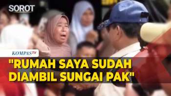 Di Depan Prabowo, Korban Bencana Aceh Cerita Rumahnya Hanyut: Sudah Diambil Sungai Pak