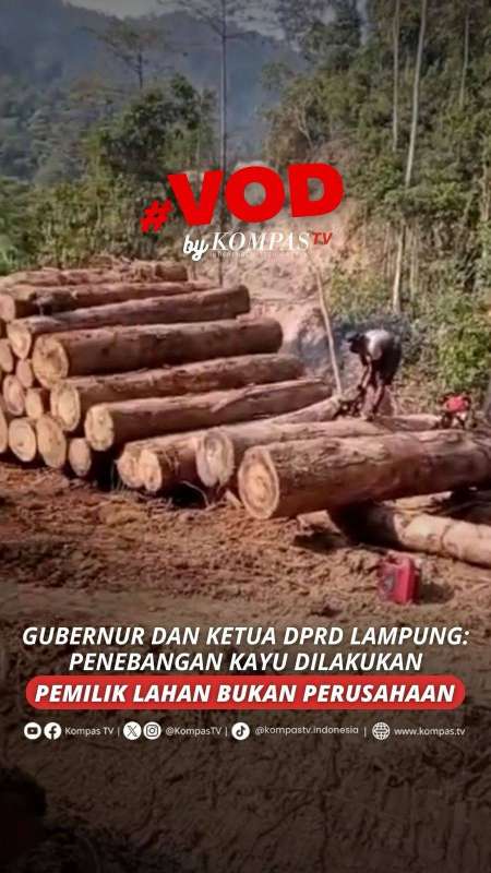 GUBERNUR & KETUA DPRD LAMPUNG: PENEBANGAN KAYU DILAKUKAN PEMILIK LAHAN BUKAN PERUSAHAAN