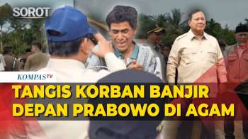 Pecah Tangis Korban Banjir Saat Prabowo Kunjungi Pengungsian Di Agam Sumatera Barat