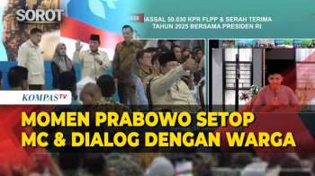 Momen Prabowo Setop MC Dan Dialog Dengan Penerima Kunci Di Akad Massal Rumah Subsidi