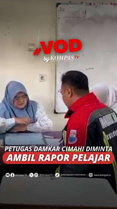 PETUGAS DAMKAR CIMAHI DIMINTA AMBIL RAPOR PELAJAR