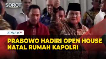 Momen Presiden Prabowo Hadiri Open House Natal Di Kediaman Kapolri Listyo Sigit