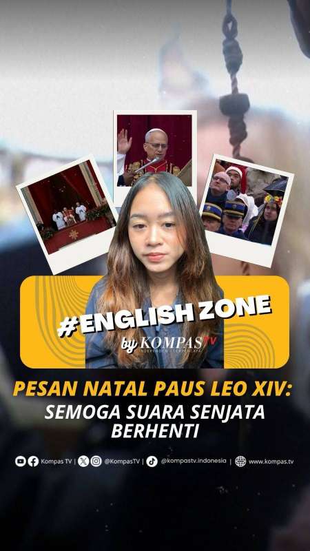PESAN NATAL PAUS LEO XIV: SEMOGA SUARA SENJATA BERHENTI