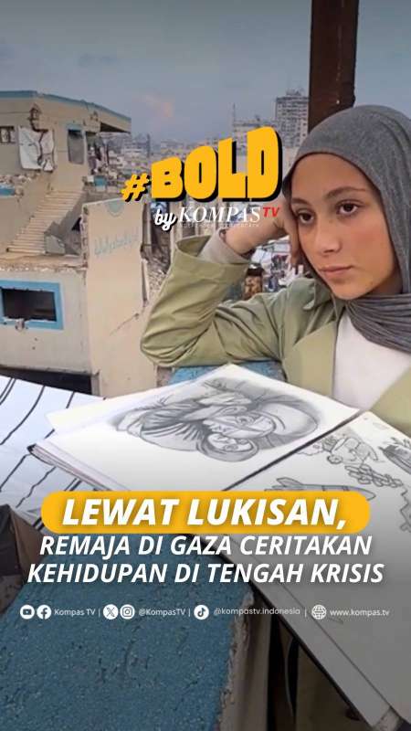 LEWAT LUKISAN, REMAJA DI GAZA CERITAKAN KEHIDUPAN DI TENGAH KRISIS