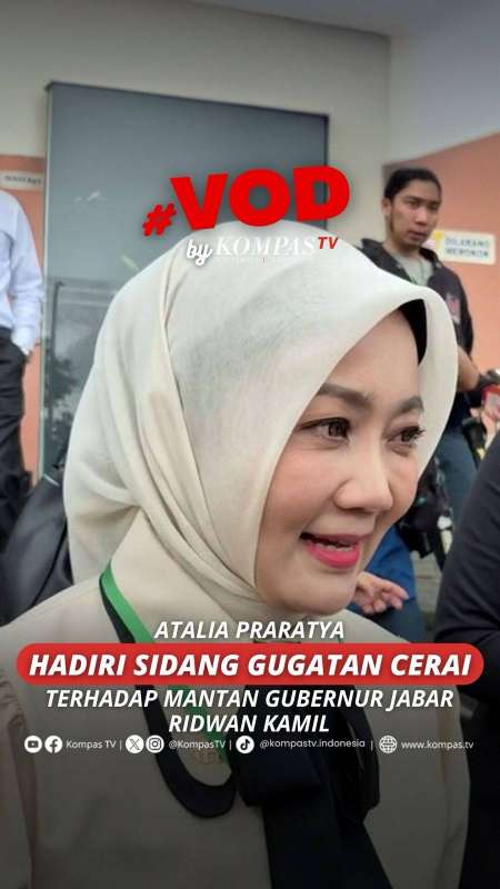 ATALIA PRARATYA HADIRI SIDANG GUGATAN CERAI TERHADAP MANTAN GUBERNUR JABAR RIDWAN KAMIL