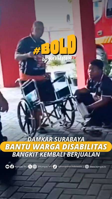 DAMKAR SURABAYA BANTU WARGA DISABILITAS BANGKIT KEMBALI BERJUALAN