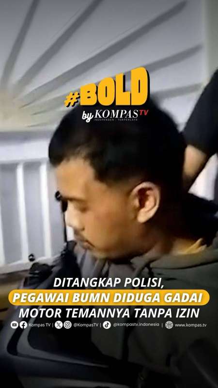 DITANGKAP POLISI, PEGAWAI BUMN DIDUGA GADAI MOTOR TEMANNYA TANPA IZIN