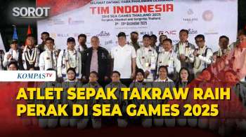 Atlet Sepak Takraw Tiba Di Indonesia Usai Raih Perak Di SEA Games 2025