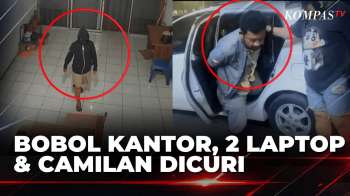 Terekam CCTV! Aksi Pria Bobol Kantor di Palembang, Laptop-HP Dicuri| BORGOL