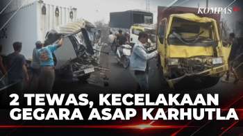Kecelakaan Beruntun 9 Kendaraan Di Lampung, Diduga Gegara Kabut Asap | KOMPAS SIANG