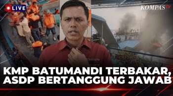 KMP Batumandi Terbakar, Diduga Berasal dari Api Ruang Mesin | KOMPAS MALAM