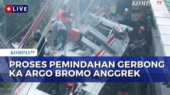Terbaru! Proses Evakuasi Gerbong Kereta Argo Bromo Dari Lokasi Tabrakan Di Bekasi Timur