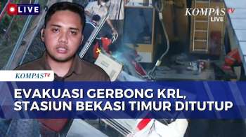 Evakuasi Gerbong Kereta Pasca Tabrakan, Stasiun Bekasi Timur Ditutup Sementara | SAPA MALAM