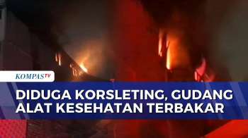 Kebakaran Gudang Alat Kesehatan Di Kalideres, 4 Karyawan Yang Terjebak Berhasil Diselamatkan