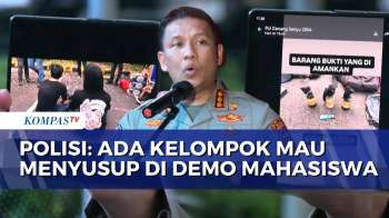 Polisi Amankan 2 Pria Diduga Penyusup di Demo Mahasiswa, Barang Bukti Bom Molotov Disita