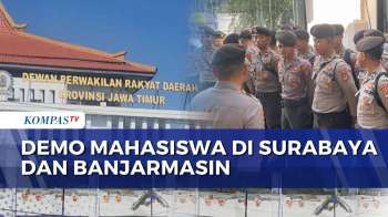 Aksi Demo Mahasiswa Di Surabaya Dan Banjarmasin, Tuntut Perbaikan Ekonomi Indonesia