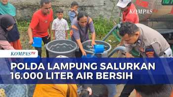Sambut HUT Ke-80 Bhayangkara, Polda Lampung Salurkan 16.000 Liter Air Bersih Untuk Warga