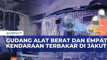Gudang Alat Berat di Jakarta Utara Terbakar, Api Merambat ke Empat Kendaraan | BERUT