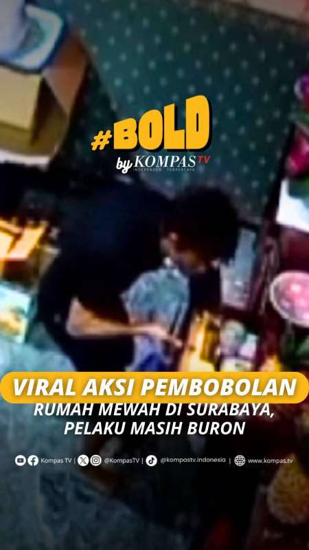 VIRAL AKSI PEMBOBOLAN RUMAH MEWAH DI SURABAYA, PELAKU MASIH BURON