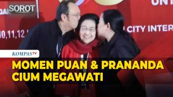 Hangat! Momen Puan & Prananda Cium Megawati Di Rakernas PDI Perjuangan