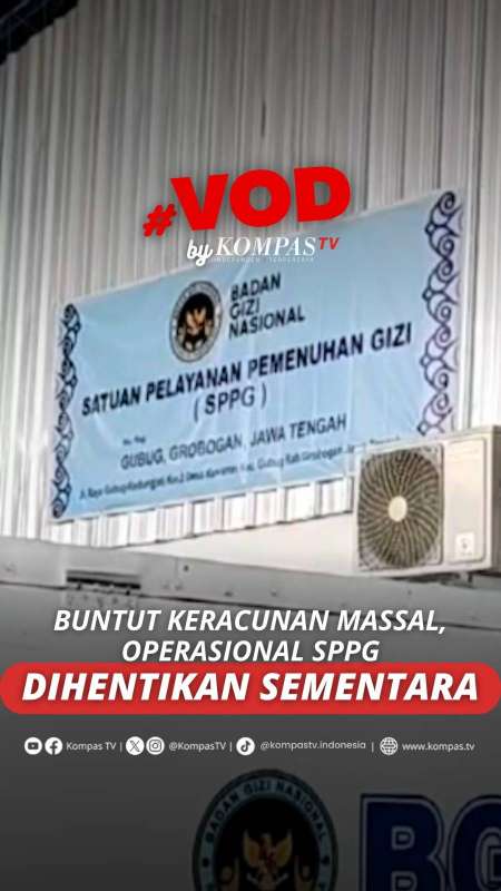 BUNTUT KERACUNAN MASSAL, OPERASIONAL SPPG DIHENTIKAN SEMENTARA