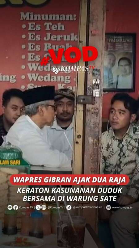 WAPRES GIBRAN AJAK DUA RAJA KERATON KASUNANAN DUDUK BERSAMA DI WARUNG SATE