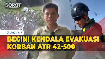 Begini Kendala Evakuasi Korban Pesawat ATR 42-500 Dari Kawasan Gunung Balu Saraung