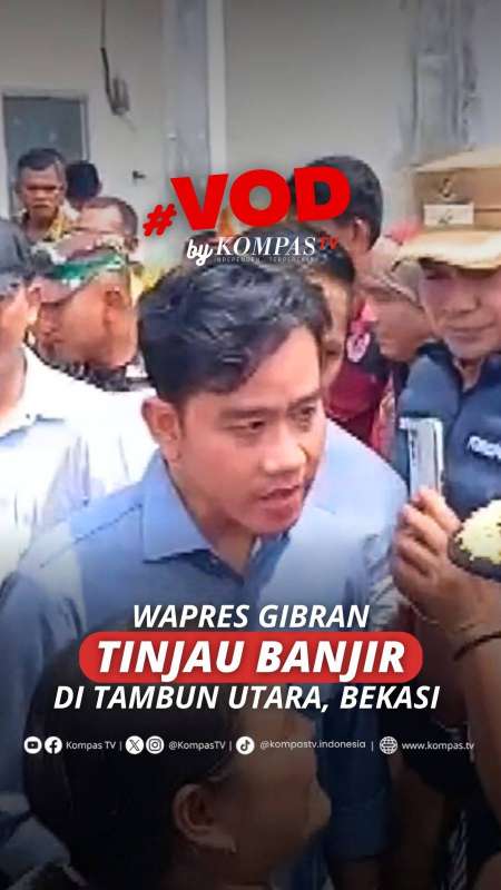 WAPRES GIBRAN TINJAU BANJIR DI TAMBUN UTARA, BEKASI