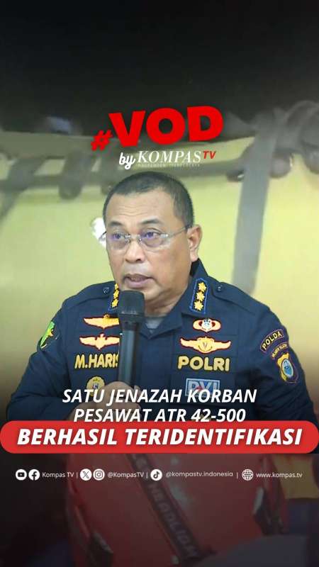 SATU JENAZAH KORBAN PESAWAT ATR 42-500 BERHASIL TERIDENTIFIKASI SEBAGAI FLORENCIA LOLITA