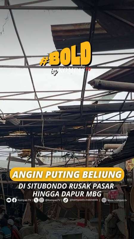 ANGIN PUTING BELIUNG DI SITUBONDO RUSAK PASAR HINGGA DAPUR MBG