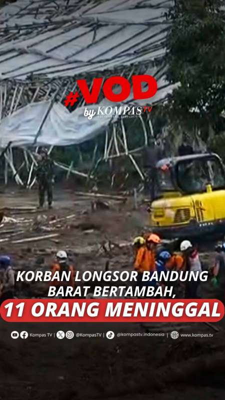 Korban Longsor Bandung Barat Bertambah, 11 Orang Meninggal Dunia