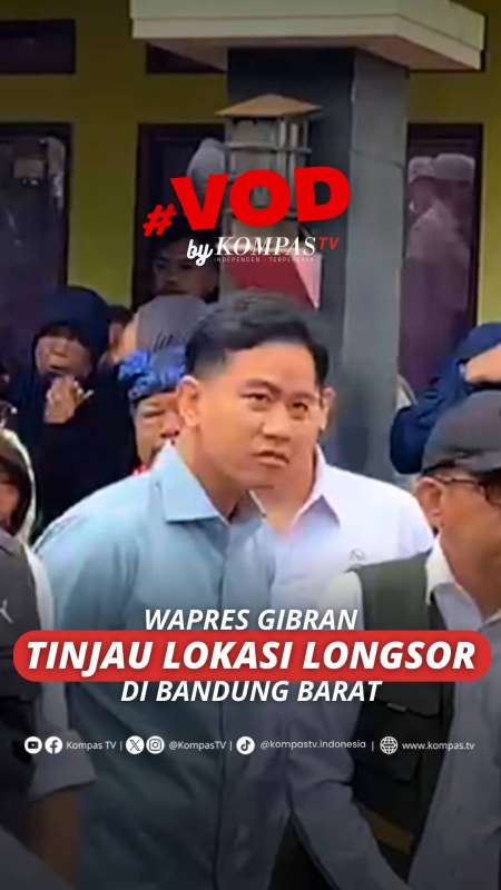 Wapres Gibran Tinjau Lokasi Longsor Di Bandung Barat