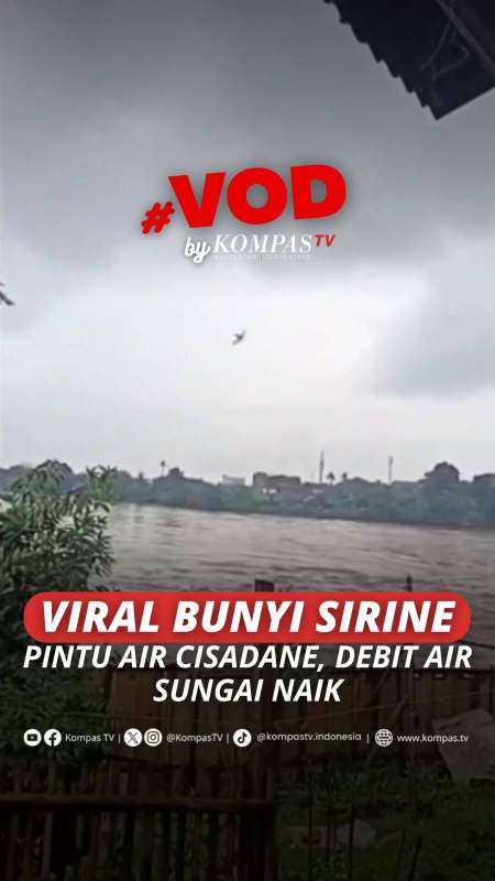 Viral Bunyi Sirine Pintu Air Cisadane, Debit Air Sungai Naik