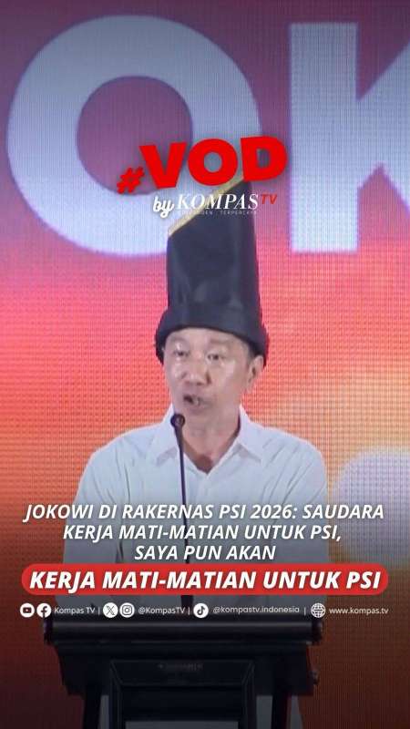 JOKOWI DI RAKERNAS PSI 2026: SAYA AKAN KERJA MATI-MATIAN UNTUK PSI