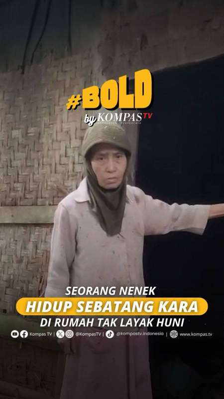 SEORANG NENEK HIDUP SEBATANG KARA DI RUMAH TAK LAYAK HUNI