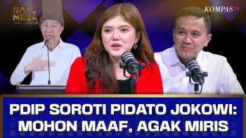 PDIP Soroti Pidato Jokowi Kerja Mati-matian untuk PSI: Mohon Maaf, Agak Miris | SATU MEJA