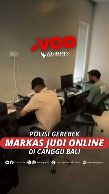 POLISI GEREBEK MARKAS JUDI ONLINE DI CANGGU BALI