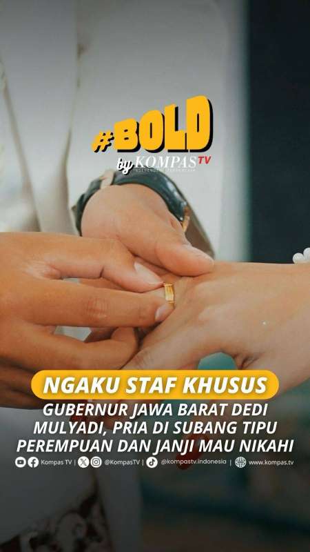 NGAKU STAF KHUSUS GUBERNUR JABAR DEDI MULYADI, PRIA DI SUBANG TIPU WANITA DAN JANJI NIKAHI