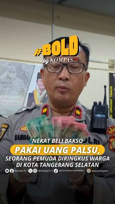 NEKAT BELI BAKSO PAKAI UANG PALSU, SEORANG PEMUDA DIRINGKUS WARGA DI KOTA TANGSEL