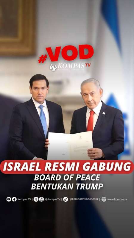 ISRAEL RESMI GABUNG BOARD OF PEACE BENTUKAN TRUMP