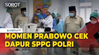 Prabowo Cek Dapur SPPG Polri Palmerah, Pakai Masker Dan Sarung Tangan