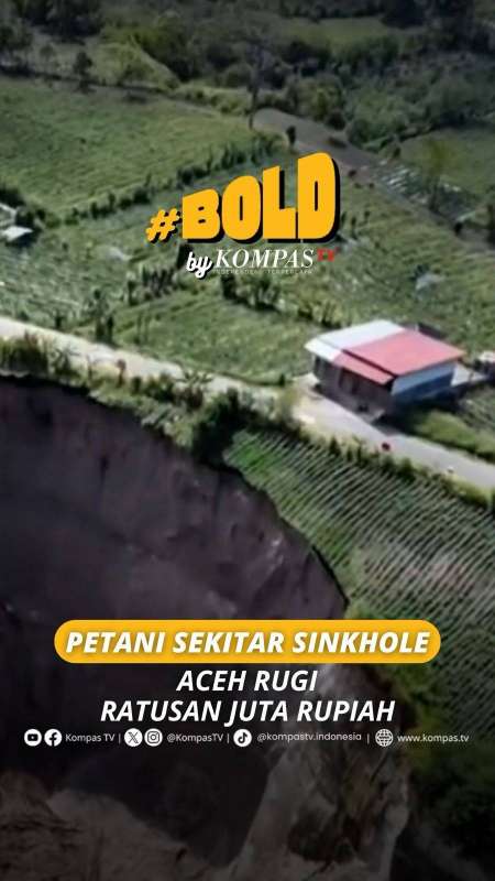 PETANI SEKITAR SINKHOLE ACEH RUGI RATUSAN JUTA RUPIAH