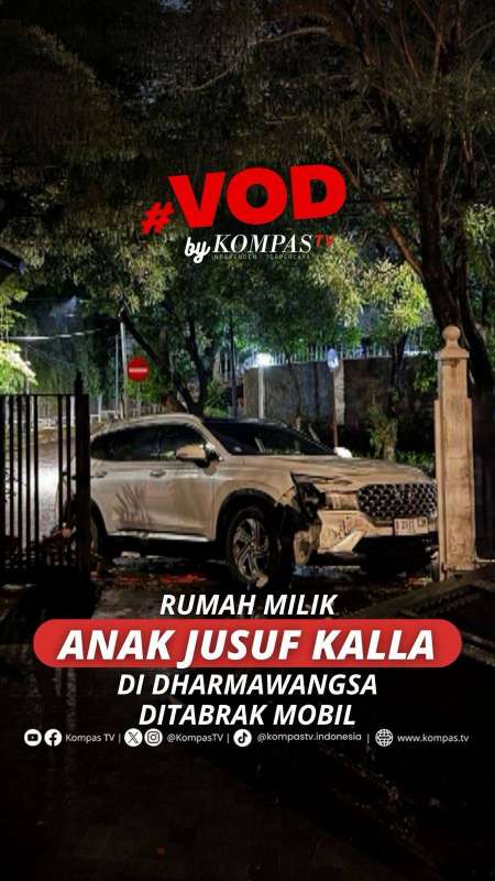 RUMAH MILIK ANAK JUSUF KALLA DI DHARMAWANGSA DITABRAK MOBIL